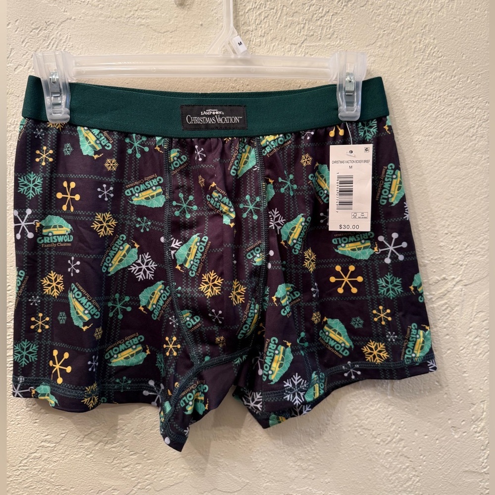 Christmas Vacation Boxer Briefs Men’s Sz M Holiday Christmas Underwear NEW